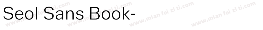 Seol Sans Book字体转换